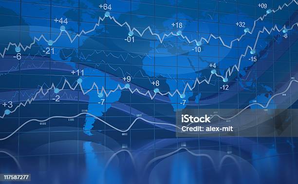 Koncepcja Biznesowa - zdjęcia stockowe i więcej obrazów Giełda - Giełda, Graf, Mapa świata