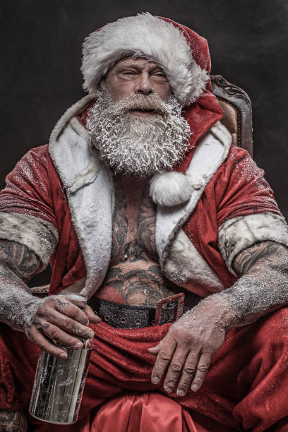 istock Bad Santa Claus Portrait 1175872960
