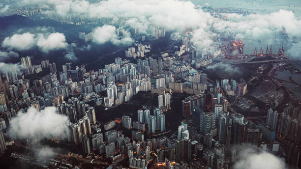 istock Aerial View In Flight, Hong Kong 1175872992