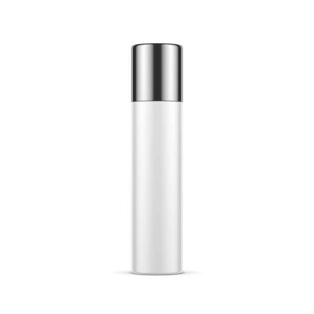 istock White Cosmetic container Mockup with chrome cap, blank template of Beauty product packaging isolated on white 1175876640