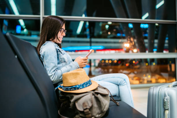 istock Woman waiting for a flight 1175880013