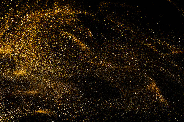 istock Splash of golden sparkles 1175886396