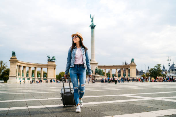 istock Tourist woman visiting Budapest 1175886563