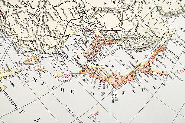 istock Empire of Japan antique map 117589211