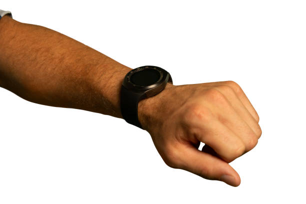 istock Young man wearing a smartwatch 1175892870
