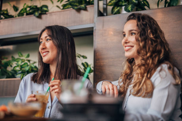 istock Two ladies on lunch in restaurant 1175893970