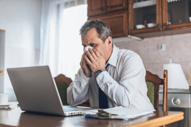 istock the businessman has a cold 1175894288