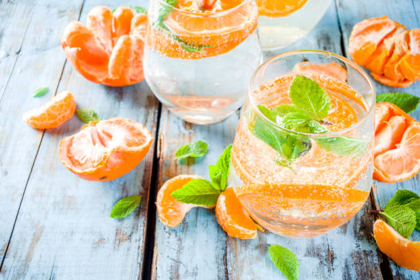 istock Summer tangerine lemonade or mojito 1175900334