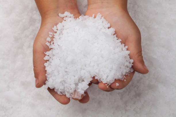 istock Recycled Low Density Polyethylene. Plastic white pellets. Polymer beads. LDPE Recycled. 1175901650