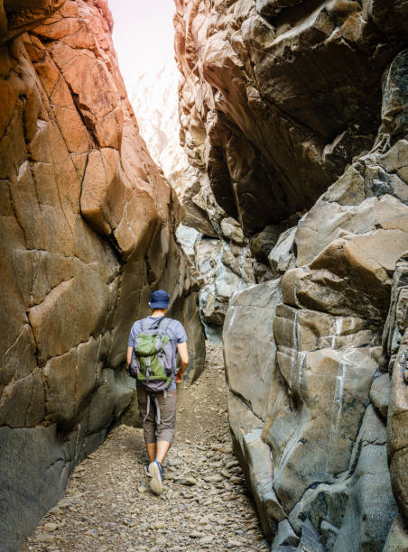 istock Hiking in Hajar Mountains in UAE 1175903220