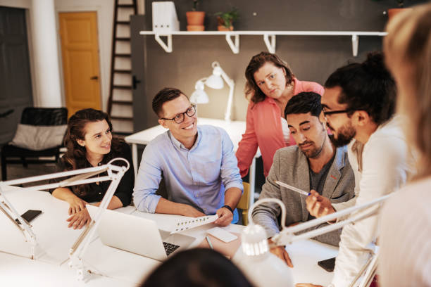 istock Diverse multi ethnic business people in office 1175907062
