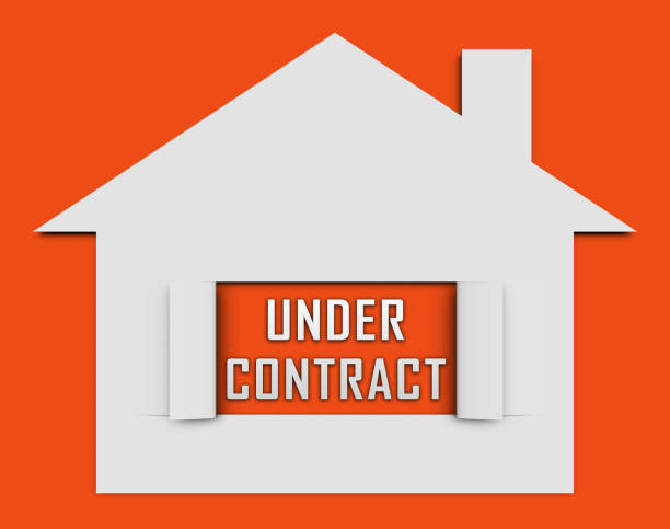 istock Home Under Contract Icon Depicts Property Sold And Offer Signed - 3d Illustration 1175908162