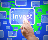 Invest concept icon means speculating using capital - 3d illustration