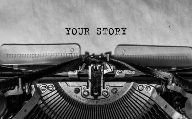 istock your story typed words on a Vintage Typewriter. 1175909718