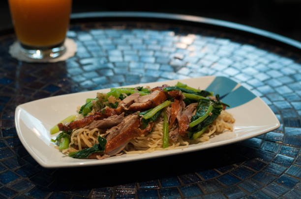 istock Roasted Chinese duck fried noodle 1175912741