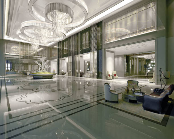 istock 3d render of luxury hotel reception hall 1175917037