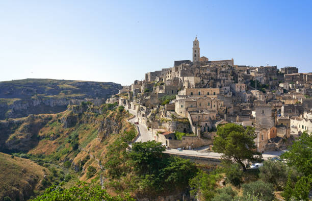 istock Matera Sassi cityscape with Cathedral tower,Matera Basilicata Italy 1175922713