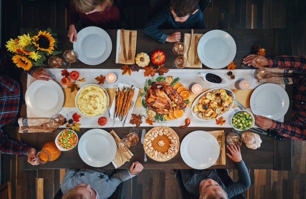 istock Family Having Traditional Holiday Stuffed Turkey Dinner 1175925733