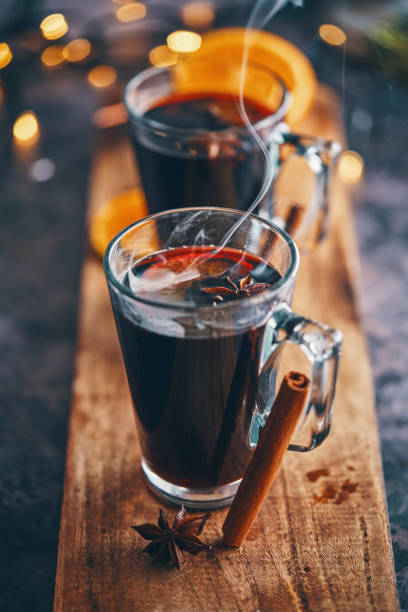 istock Mulled Wine with Orange, Cinnamon, Star Anise and Spices for Christmas 1175925746