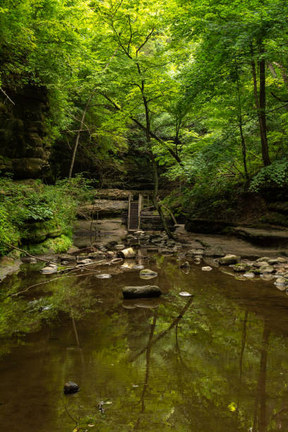 istock Matthiessen state park trails.  Illinois. 1175927166