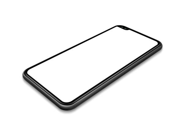 istock All-screen blank smartphone mockup isolated on white. 3D render 1175927406