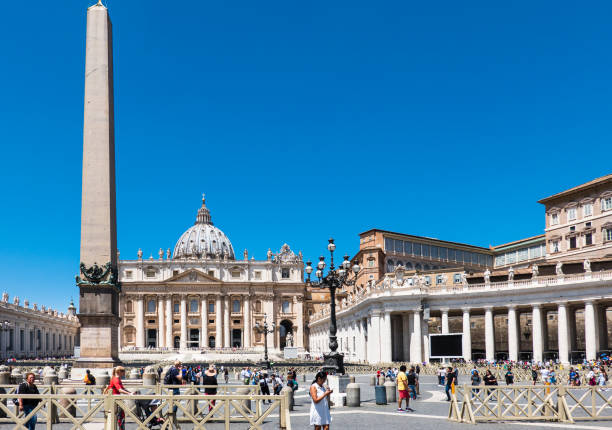 로마, 이탈리아: 세인트 피터 스퀘어 광장 산 피에트로 바티칸 - vatican dome michelangelo europe 뉴스 사진 이미지