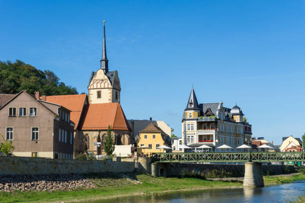istock Gera Thuringia - district Untermhaus with river white magpies in Hofwiesenpark 1175942614
