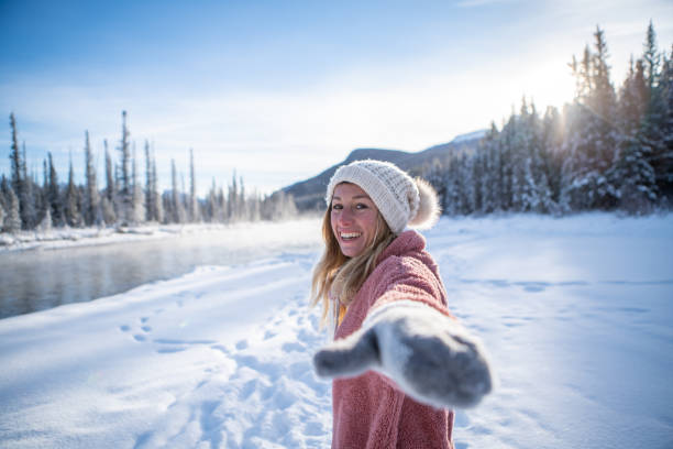 istock Follow me to concept; Winter vacations 1175945145