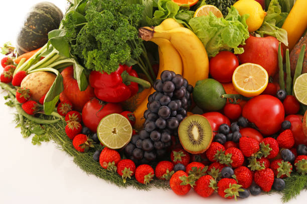 istock Fresh fruits and vegetables 1175946576