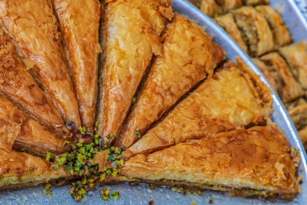 istock Background with homemade turkish baklava 1175946922