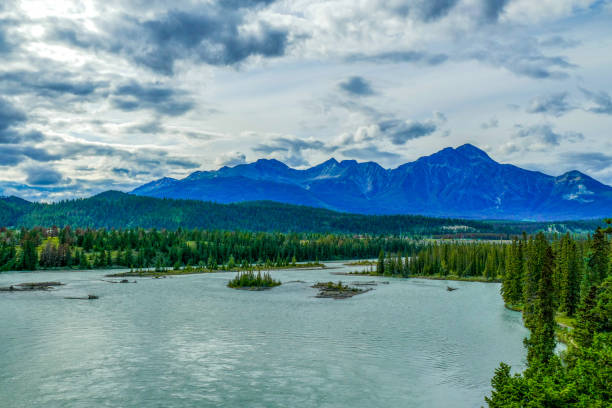 istock Athabasca River and Pyramid Mountain, Jasper National Park, Canada 1175948750