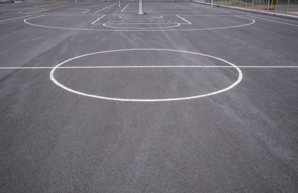 istock Basketball court lines 1175950278