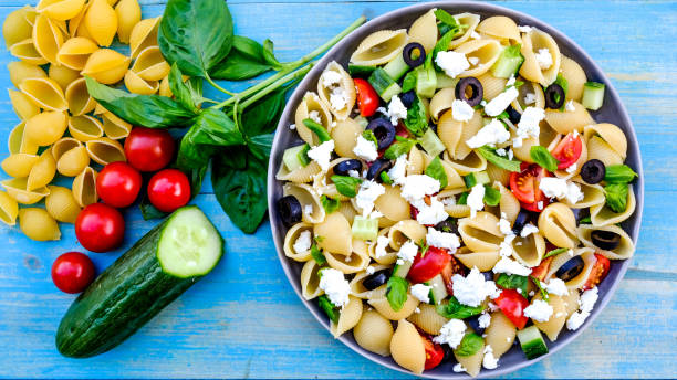 istock Mediterranean Style Greek Pasta Salad with Conchiglie Pasta 1175953042