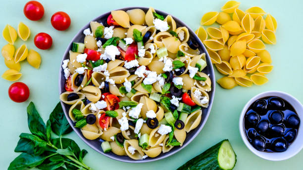 istock Mediterranean Style Greek Pasta Salad with Conchiglie Pasta 1175953047