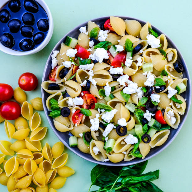 istock Mediterranean Style Greek Pasta Salad with Conchiglie Pasta 1175953054