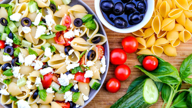 istock Mediterranean Style Greek Pasta Salad with Conchiglie Pasta 1175953061