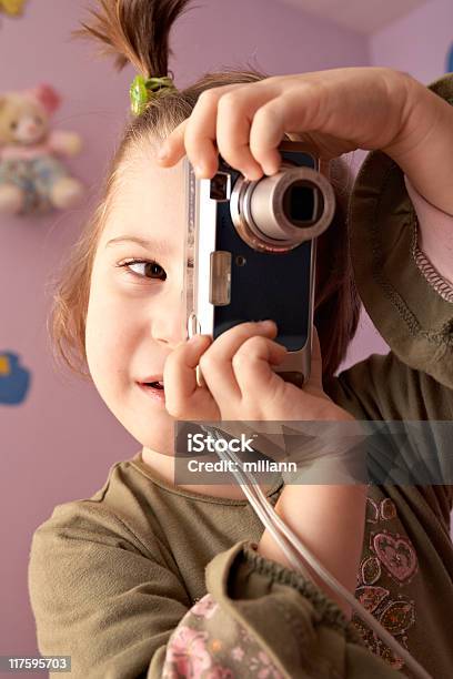 Baby With Digital Camera Stock Photo - Download Image Now - Aperture, Baby - Human Age, Baby Girls