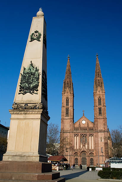 Bonifatiuskirche Wiesbaden  church hessen religion wiesbaden stock pictures, royalty-free photos & images