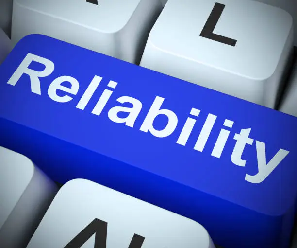 Photo of Reliability concept icon means dependability confidence and certainty - 3d illustration