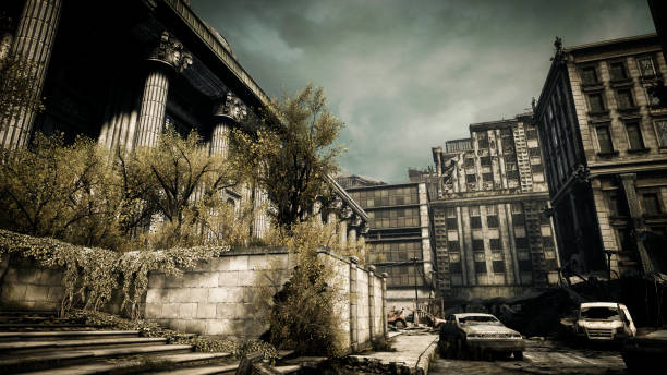 istock Post Apocalyptic Urban Landscape 1175959117