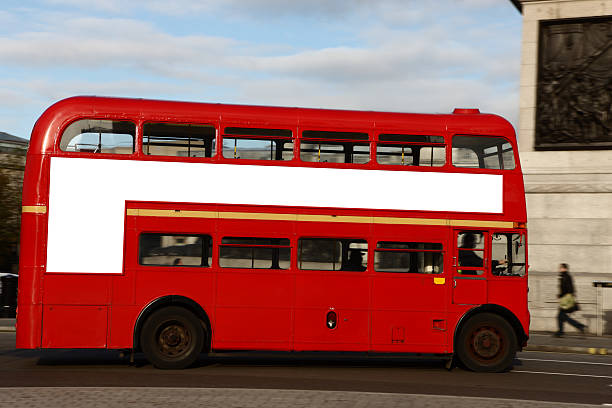 istock Double decker bus in London 117596774
