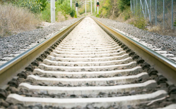 istock Old railway and signaling 1175968211