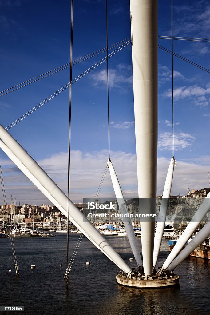 Genova Port. Color Image  Renzo Piano Stock Photo