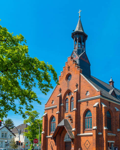 istock Catholic Church, Oldenburg, Germany. Vertical 1175980291