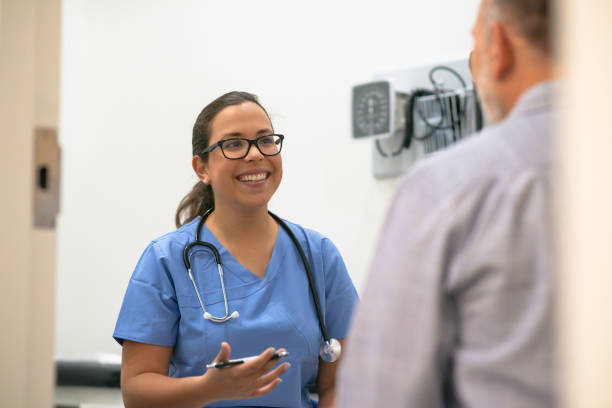 istock Man receives medical advice 1175995926
