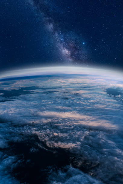 istock Milky way rising over the Earth's horizon 1176001807