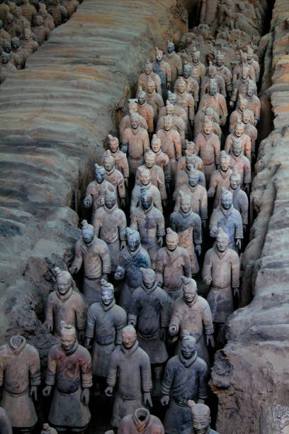 istock Restored Terra Cotta Warriors in Xian, China 1176009178