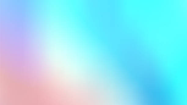 유행 추상 홀로그램 무지개 빛깔의 배경입니다. 파스텔 다채로운 배경 - pastel colored sky ethereal softness 뉴스 사진 이미지