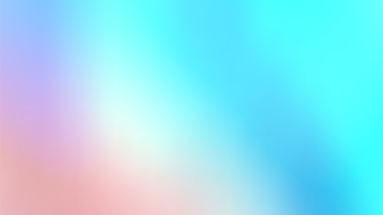 Trendy Abstract Holographic Iridescent Background. Pastel Colorful Gradient. Retro Futurism. 80s. Vaporwave style.