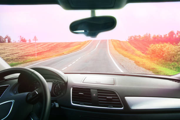 istock view from the car on a country highway 1176018078